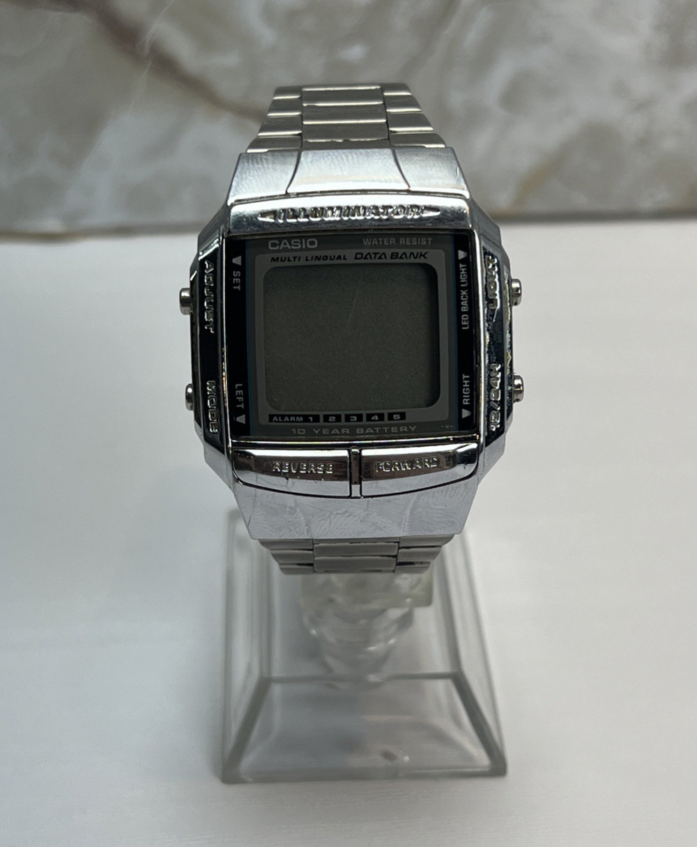 Casio 2515 DB-360 Quartz Illuminator Data Bank Watch FOR PARTS - UNTESTED